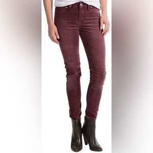 NWT Silver Jeans Suki Corduroy Jeggings